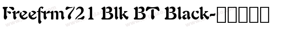 Freefrm721 Blk BT Black字体转换